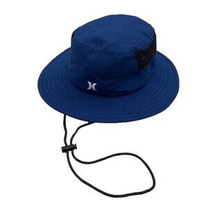 Hurley Small/Medium Beach Boonie Bucket Hat Air Vent Hiking Outdoors Cap Blue